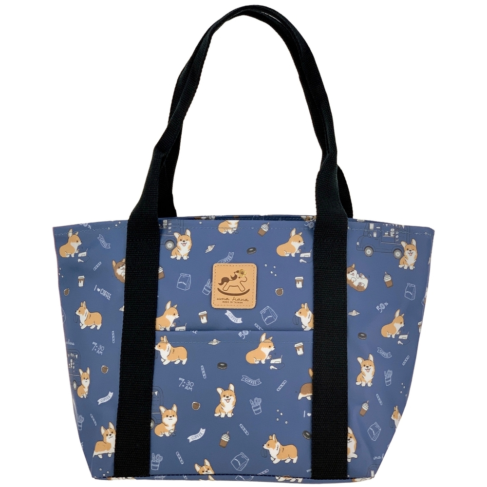 Waterproof Corgi Coffee Dumpling Tote Shoulder Bag Purse
